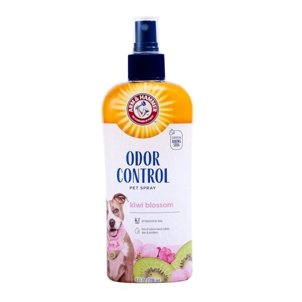 Arm & Hammer for Pets Super Deodorizing Spray for Dogs | Best Odor Eliminating Spray for All Dogs & Puppies | Fresh Kiwi Blossom Scent That Smells Great, 8 Ounces