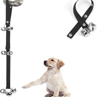 Upgraded Puppy Bells Dog Doorbells for Door Knob/Potty Training/Go Outside-Dog Bells for Puppies Dogs Doggy Doggie Pooch Pet Cat for Dog Lovers-Premium Quality-3 Snaps for...